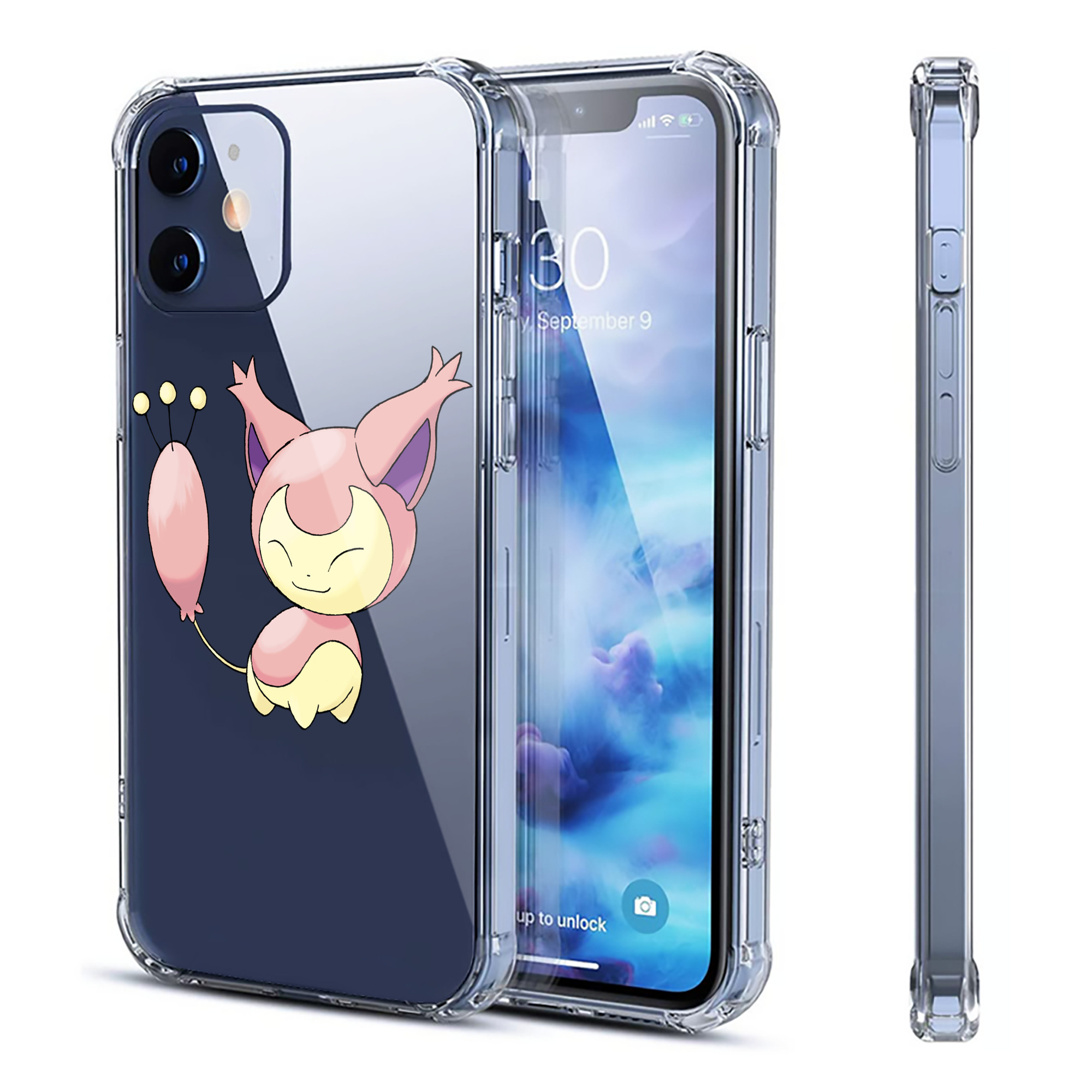 （画像用） ポケットモンスター Pokémon 【iPhone 12シリーズ対応】透明スマホケース（クリアソフトケース）